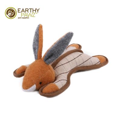 China EarthyPawz Stuffed Dog Toy Durable Pet Canvas Dog Wholesale Custom Viable Custom Toy for sale