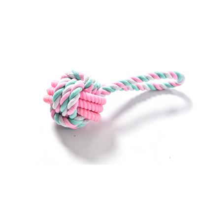 China Toy Ball Cotton Rope Dog Toy Dog Rope Toy Safe and Non-Toxic Viable Chew Toy for sale