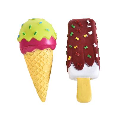 China Custom Viable Speedypet Dog Toy Ice Cream Vinyl Chew Dog Toy for sale