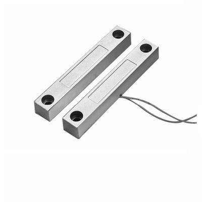 China Factory Zinc Alloy NO Contact Alarm Security Rolling Garage Door Magnetic Reed Switch Sensor for sale