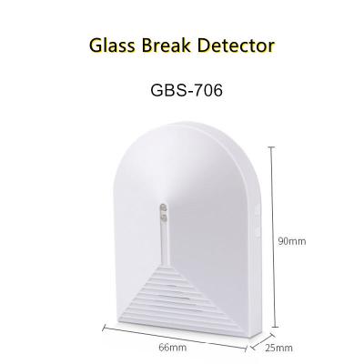 China Wireless Glass Window Alarm Break Detector Sensor Window Alarm GBS-706 for sale