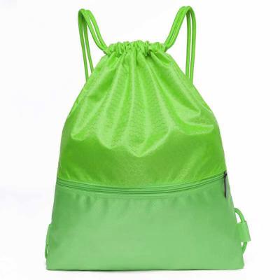 China Lightweight / Mesh Multifunctional Sports / High Capacity Zipper Backpack Shoe Drawstring Bag With Zipper for sale