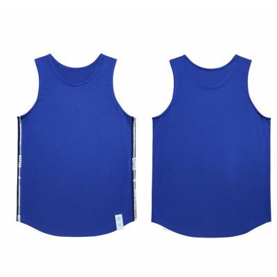 China Newest design cheap organic ribbed pure cotton QUICK DRY sports fitness tank top vest for men for sale