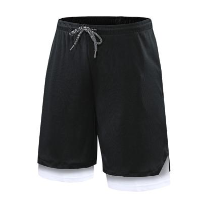 China Wholesale Custom Running Logo Sport Shorts Men's Breathable Tights 2 Shorts In 1 Men's Shorts for sale