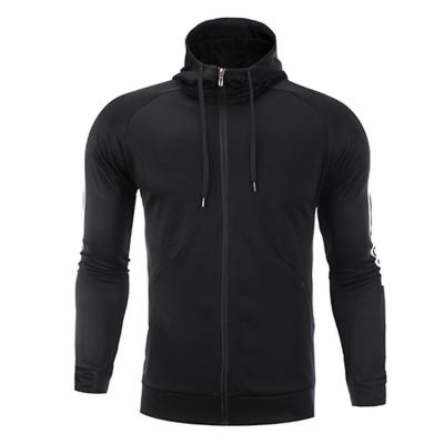 China New Style Breathable Coat High Quality Fabric Custom Sports Running Zipper Up Hoodie Men Shaping Jacket for sale