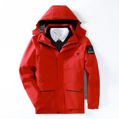 China Breathable Stylish Winter Fleece Coating Waterproof Anorak With Hood Mens Outdoor Camping Hiking Sportswear Jackets for sale