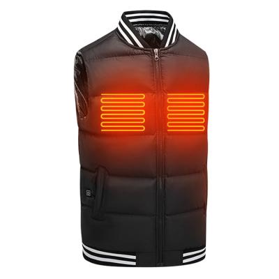 China New Arrival QUICK DRY Winter Zip Up Sleeveless Heated Vest Jacket Loose Windproof Men's Breathable Bubble Vest for sale