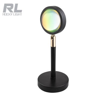 China Modern Remote Control Rocky Light UFO RGB Color LED Projection Sunset Lamp for sale