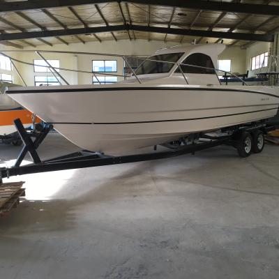 China Sea-River-Lake-Ocean YACHT Boat Manufacture 28ft Fiberglass Cabin Yacht Walk Around Fishing Boat Cabin Cruiser For Sale for sale