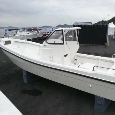 China 26ft fiberglass panga fishing boat with center console for sale