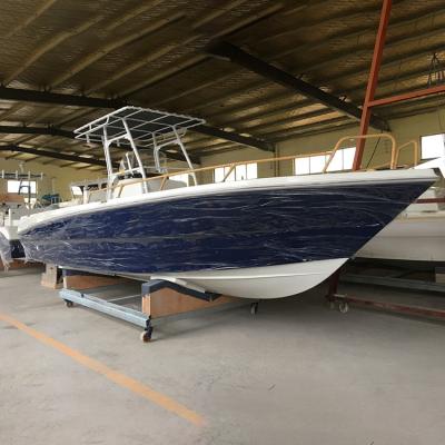 China YAMANE 9.5m Lake-River-Sea-Ocean Fishing Boat Fiberglass T-Top Fishing Boat With Center Console Outboard Engine For Sale for sale