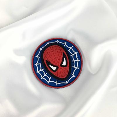 China Sustainable PVC 3d Custom Apparel Embossed Patch Tag Heat Silicone Rubber Badge for sale