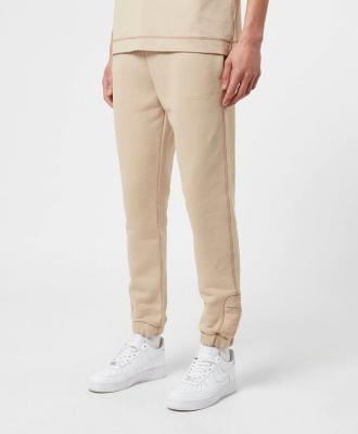 China ARTIST SANTIAGO Pima Cotton Fleece Flat Regular Fitted Beige Joggers for sale