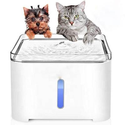 China Automatic Waterfall Automatic Pet Fountain for Cat and Dog Water Dispenser Pets Smart LED Light for sale