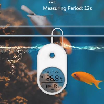 China 2021 NEW Fish Tank T1 Aquarium Thermometer Digital LCD Display Aquarium Accessory Thermometer Sustainable For Water/Indoor /Humidity Temperature for sale