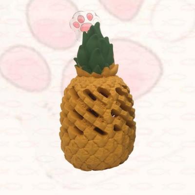 China Viable Rubber Dog Chew Toy Pineapple Indestructible and non-toxic for the aggressive chewer for sale