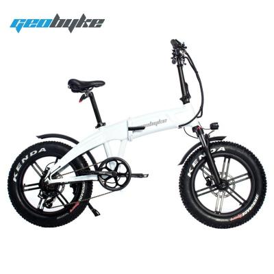 China Full Suspension 500w Fat Tire Ebike Popular Rear Motor 20 Inch Electric Folding Bike for sale