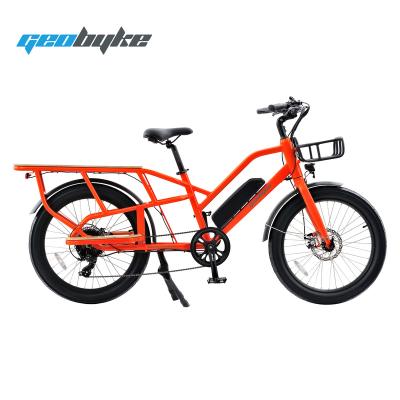 China Long Range Double Aluminum Alloy Batteries Food Delivery Electric Bike With 48V 500W Motor for sale