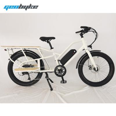 China Aluminum Alloy 48v Food Cargo Delivery Dual Battery Electric Cargo Bike 500w Eu Warehouse for sale