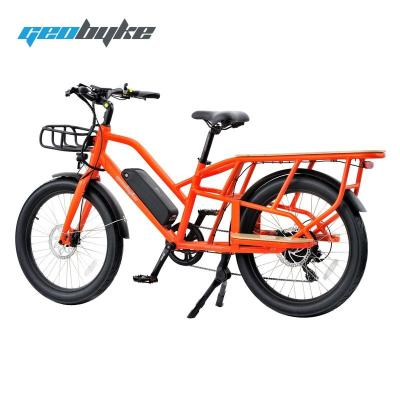 China Custom Delivery Ebike 48v E Bike Family Aluminum Alloy Food Cargo Electric Bike Electric Cargo Bike for sale