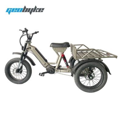 China 48V 250W/500W cargo bike with rear suspension for electric tricycle adult electric cargo bike for sale