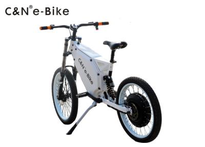 China Enduro Full suspension 72V8000W rear hub motor with motorcycle rim stealth bomber ebike for sale