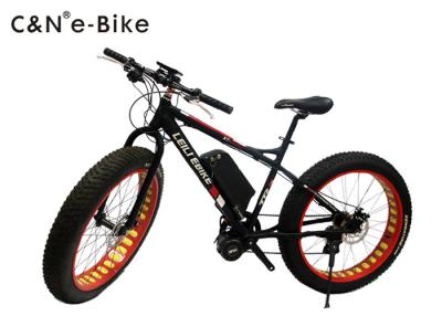 China Electric Sand Beach Bikes With Big Tires , 48v 500w Big Wheel Mountain Bikes for sale