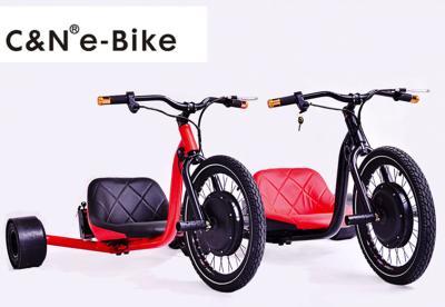 China 48v 1500w Electric Three Wheel Motor Powered Drift Trike Shimano Hydraulic Brake for sale