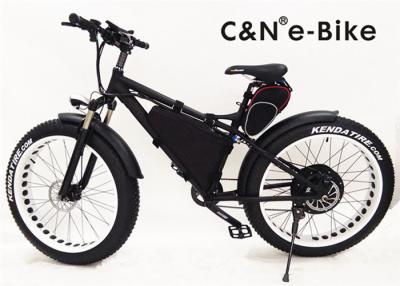 China Brushless Fiets van het de Bandzand van de Hubmotor Elektrische Vette met Zelf het Laden Lithium Ionenbatterij Te koop