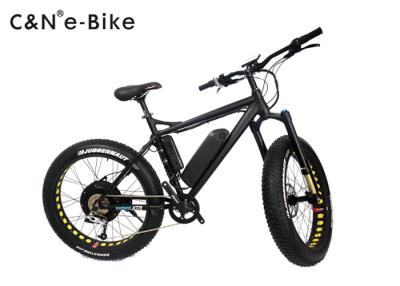 China 2 Wheels Electric Assist Fat Tire Mountain Bike With Disc Brakes 40 - 60km/h Max Speed for sale