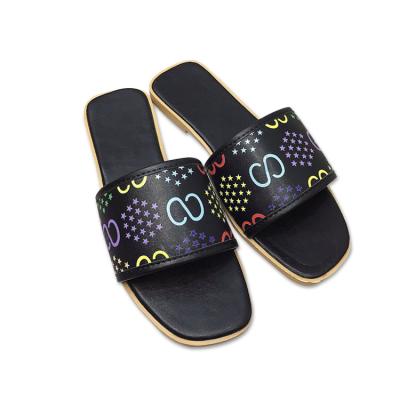 China Hot-selling 2021 fashion trend women's casual sandals simple the same color women's sandals go out comfortable and beautiful women slippers for sale