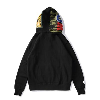 China 2021 New Fashion QUICK DRY Sweatshirt Men's Winter BAPE Print Hooded Shark Hoodies Oversized High Street Style Unisex for sale