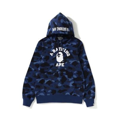 China Custom High Quality QUICK DRY Shark BAPE Print 2021 Cool Fashion Men's Hoodies Camouflage Casual Sweatshirt Coat Pullover Jacket Shirt for sale