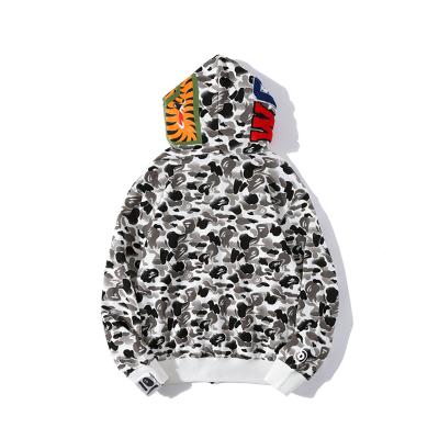 China New Trend BAPE Shark Hoodies 2021 Good Quality QUICK DRY Camouflage Pullover Jacket Winter Coat High Street Style Oversized Sweatshirt for sale