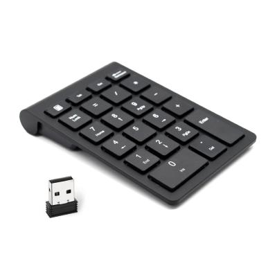 China Wholesale True Feel Wireless Light and Comfortable Portable Wireless 2.4g Numeric Keypad for sale