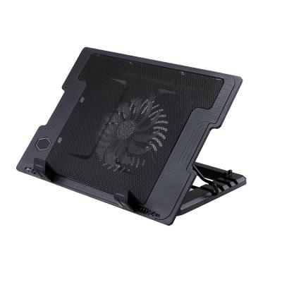 China Hot Selling Mesh Oem Status Power Air Cooling Fashion Laptop Stand 1 Fan Gaming Style With Light for sale