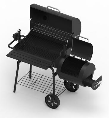 China New Easily Cleaned Barrel Charcoal Barrel BBQ Grill Design With Wood Pellet Smoker for sale