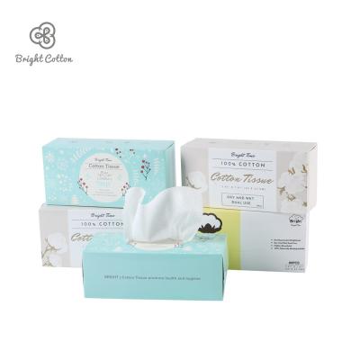 China 2021 Disposable But Eco-friendly Customization Dry And Wet Facial Tissue Cotton Soft Comfortable Cleaning Eco-friendly Cotton Disposable for sale