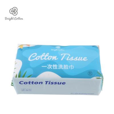 China Disposable But Eco-friendly Made In China Cotton Face Towel Disposable Dry Wet Facial Cleansing Cloth for sale