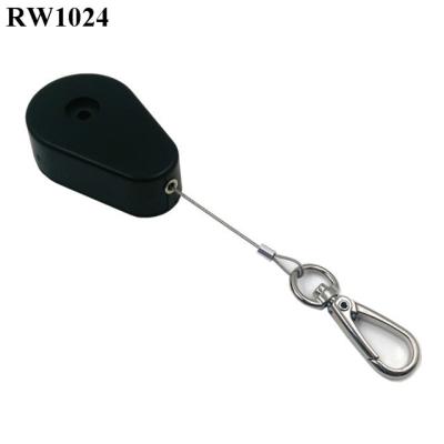 China ABS RUIWOR RW1024 Anti Theft Extension Cable Rope Plastic Drop Shaped Reel Plus Main Hook As Lanyard Set Tool Security Tidy for sale