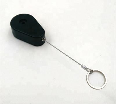 China ABS Plastic RUIWOR RW1014 Steel Wire Leash Cable Drop Shaped Plus Retractable With Removable Key Ring For Retail Store Anti Theft Display for sale