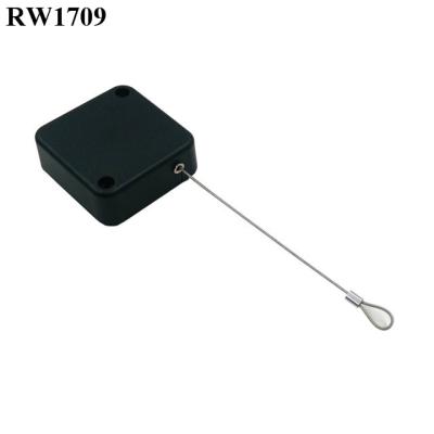 China ABS RUIWOR RW1709 Square Spring Return Steel Plastic Cable Reel Retractable Plus Size Buckle Customizable Fixed End for sale