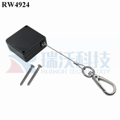 China ABS plastic square safety retractable cable reel RUIWOR RW4924 plus pause function and main hook for sale