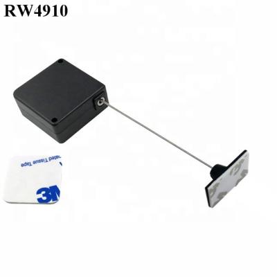 China Retractable Ratchet Stop Function RUIWOR RW4910 Square Anti Theft Access Box Plus Ratchet Function Plus 25X15mm Rectangular ABS Adhesive Plate for sale