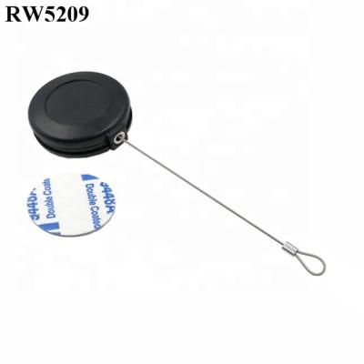 China Lanyard Cord Reel Plus Size RUIWOR RW5209 Round ABS Plastic Anti Theft Extension Customizable Fixed Buckle End for sale