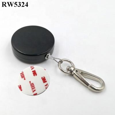 China ABS RUIWOR RW5324 Plastic Round Retail Display Security Cable Lanyard Plus Key Hook for sale