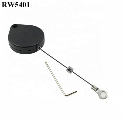 China RUIWOR RW5401 ABS Plastic Heart-shaped Security Retractable Cable Reel with Ring Terminal Inner Hole 3mm 4mm 5mm for option for sale