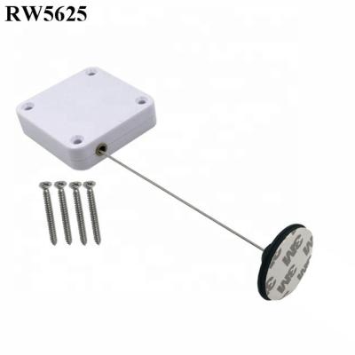 China ABS Plastic Square Safety Cable Retractable Mechanism RUIWOR RW5625 Plus Diameter 38mm Circular Adhesive Plastic Plate for sale