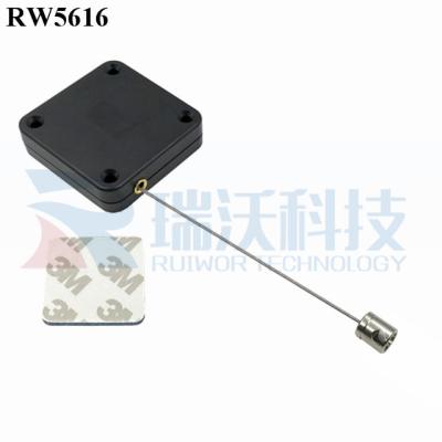 China ABS RUIWOR RW5616 Square Retail Display Security Cable Lanyard Plastic Plus Side Hole Hardwar for sale