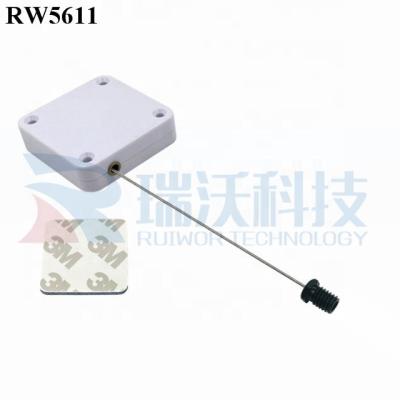 China ABS Plastic RUIWOR RW5611 Square Cable Retraction Mechanism Plus M6 /M8 or Customized Screw Flat Main Cable End for sale